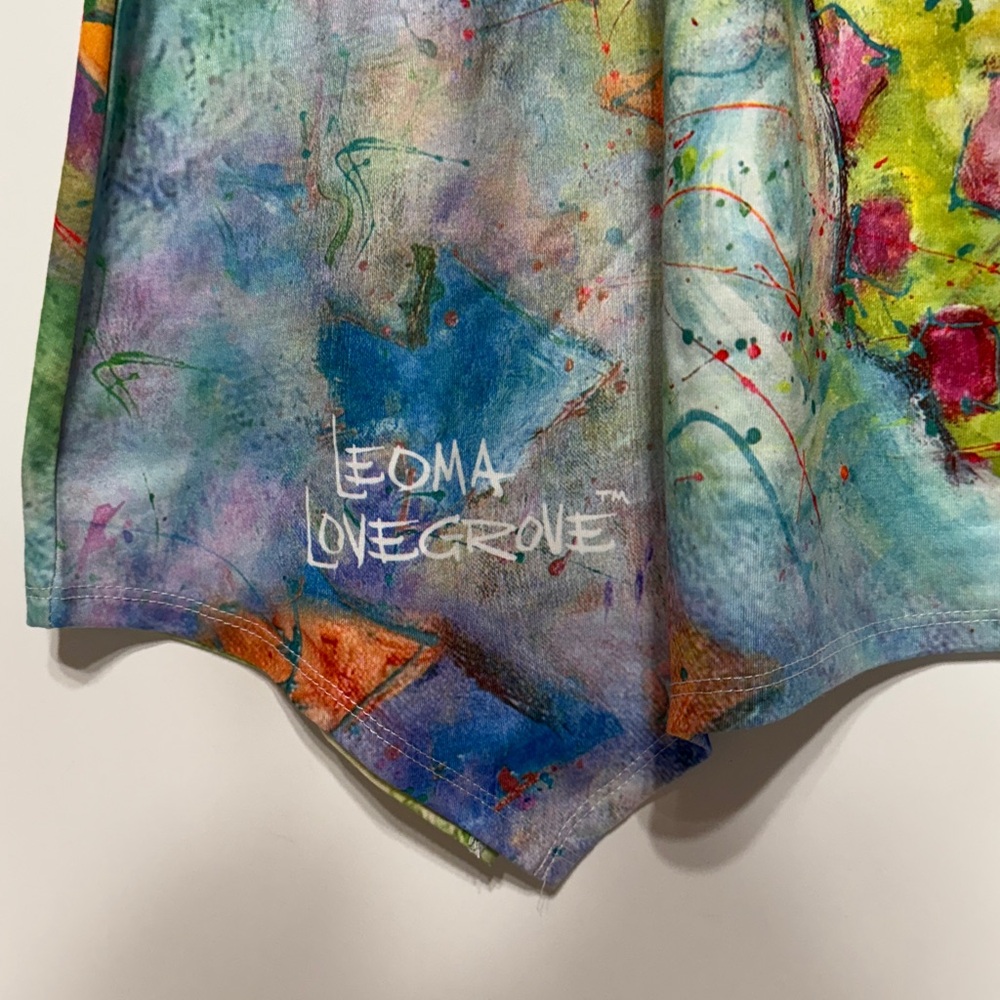 Leoma Lovegrove Mermaid Print Art to Wear Swim Cover- Up Dress- Never Worn - Picture 9 of 17